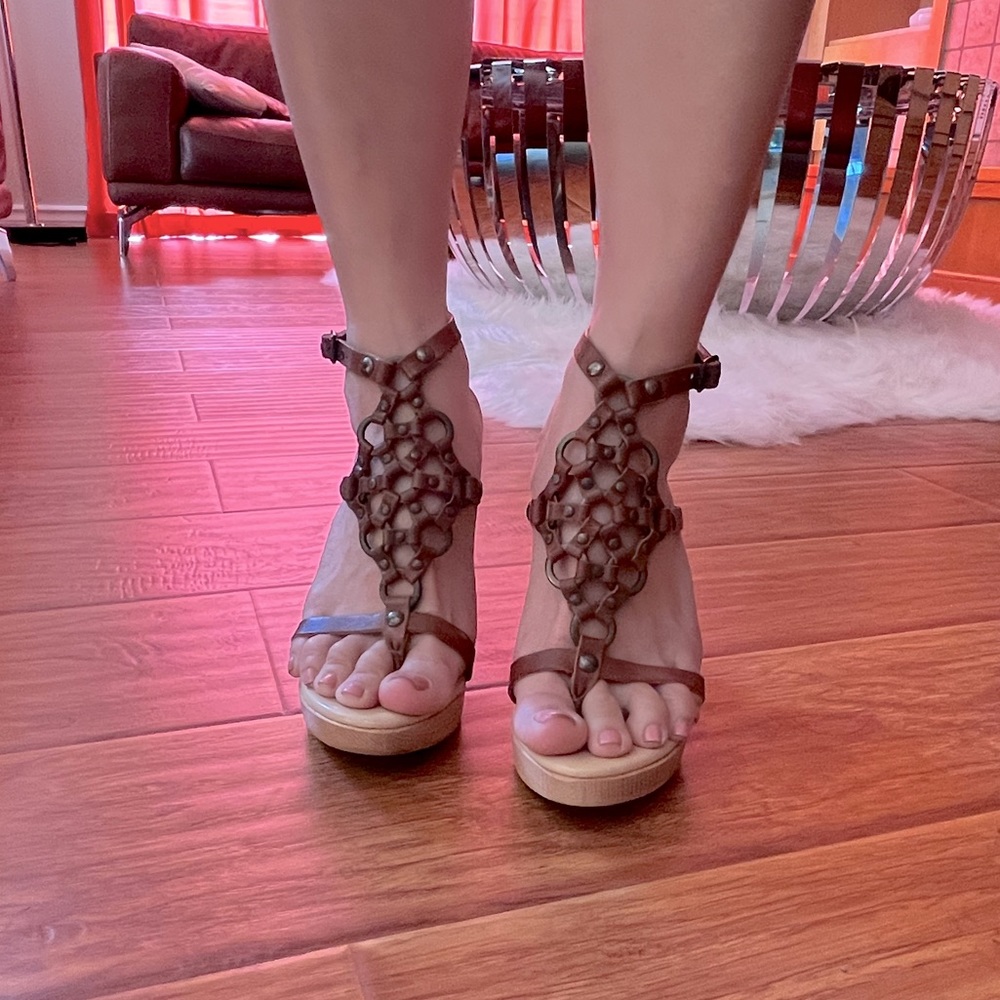 Michael Kors Gladiator heels.